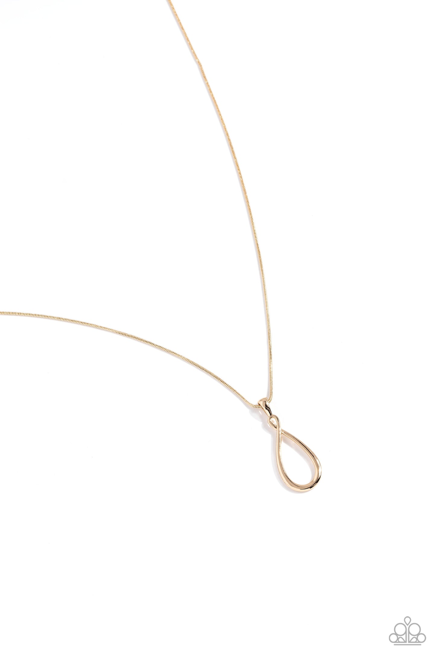 Close to You - Gold Dainty Oval Short Necklace