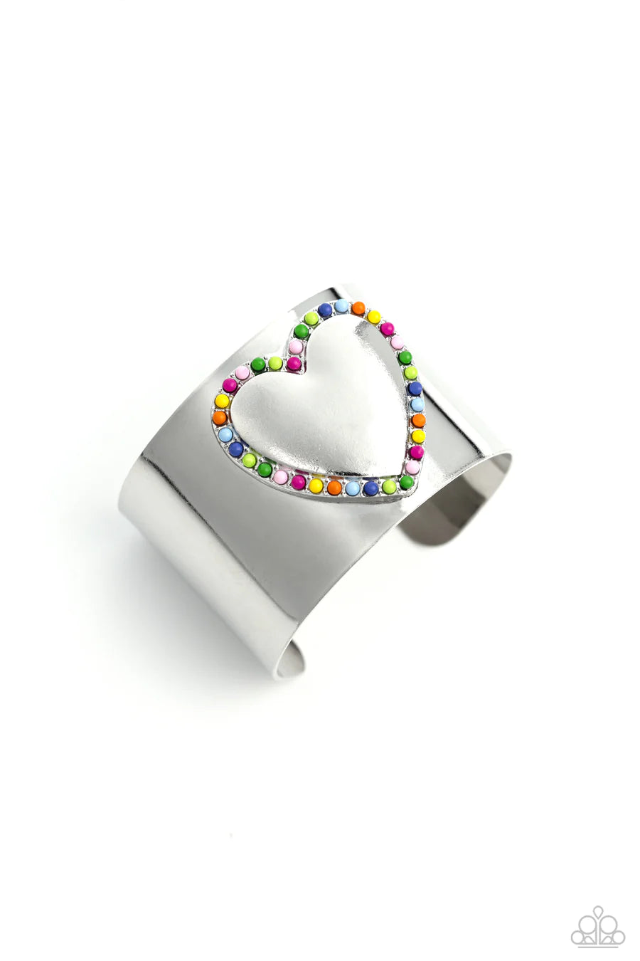 Cuffing Season - Multi Color Bead Heart Cuff Bracelet - 2023 Convention Exclusive