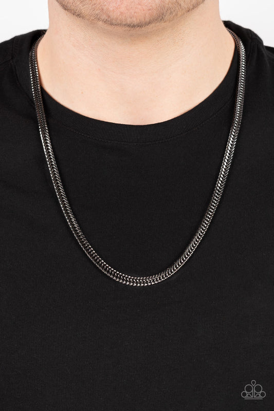 Downtown Defender - Black Gunmetal Urban Necklace