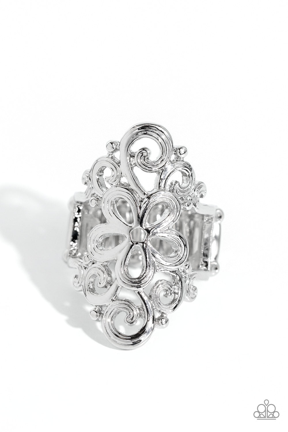 Fantastically Floral - Silver Flower Ring