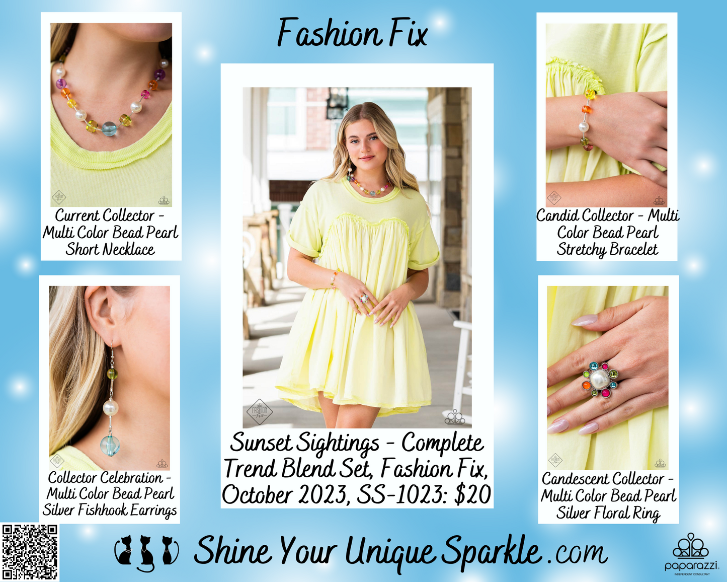 Current Collector - Multi Color Bead Pearl Short Necklace - Fashion Fix