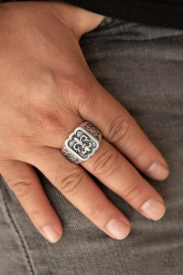 Fiercely Fleur-De-Lis - Silver Men's Ring