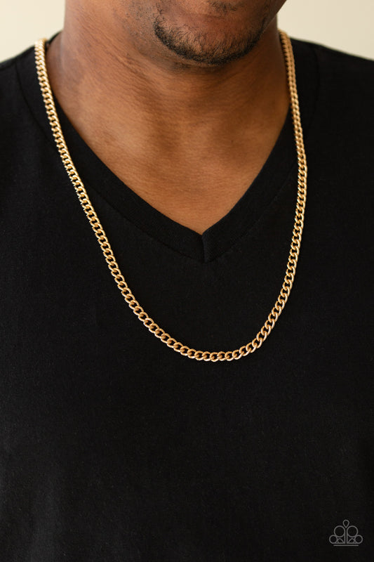 First Rule Of Fight Club - Gold Chain Urban Necklace