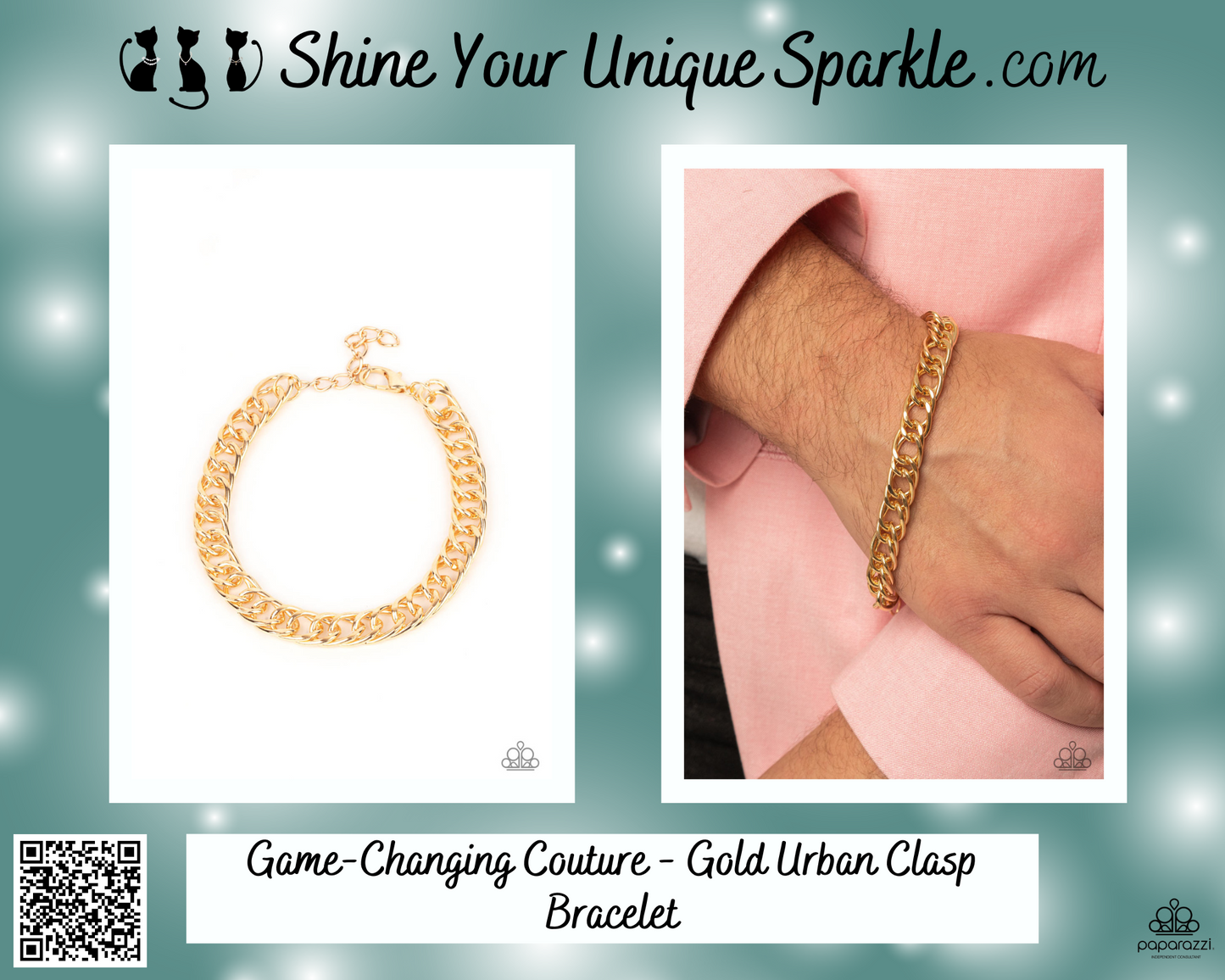 Game-Changing Couture - Gold Urban Clasp Bracelet