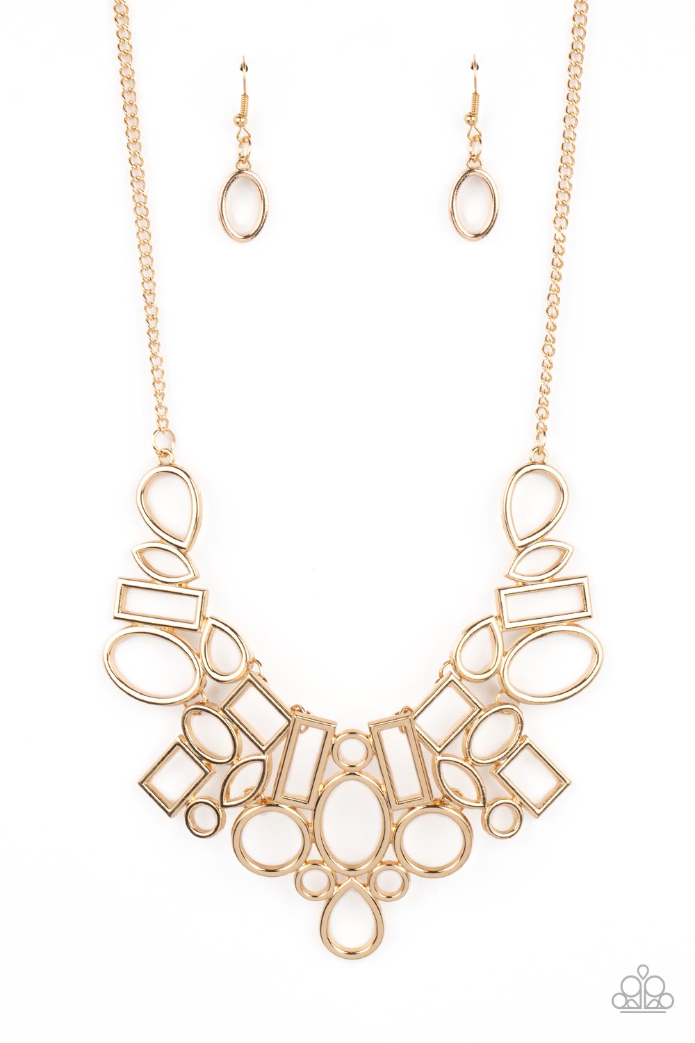 Geometric Grit - Gold Geometric Short Necklace