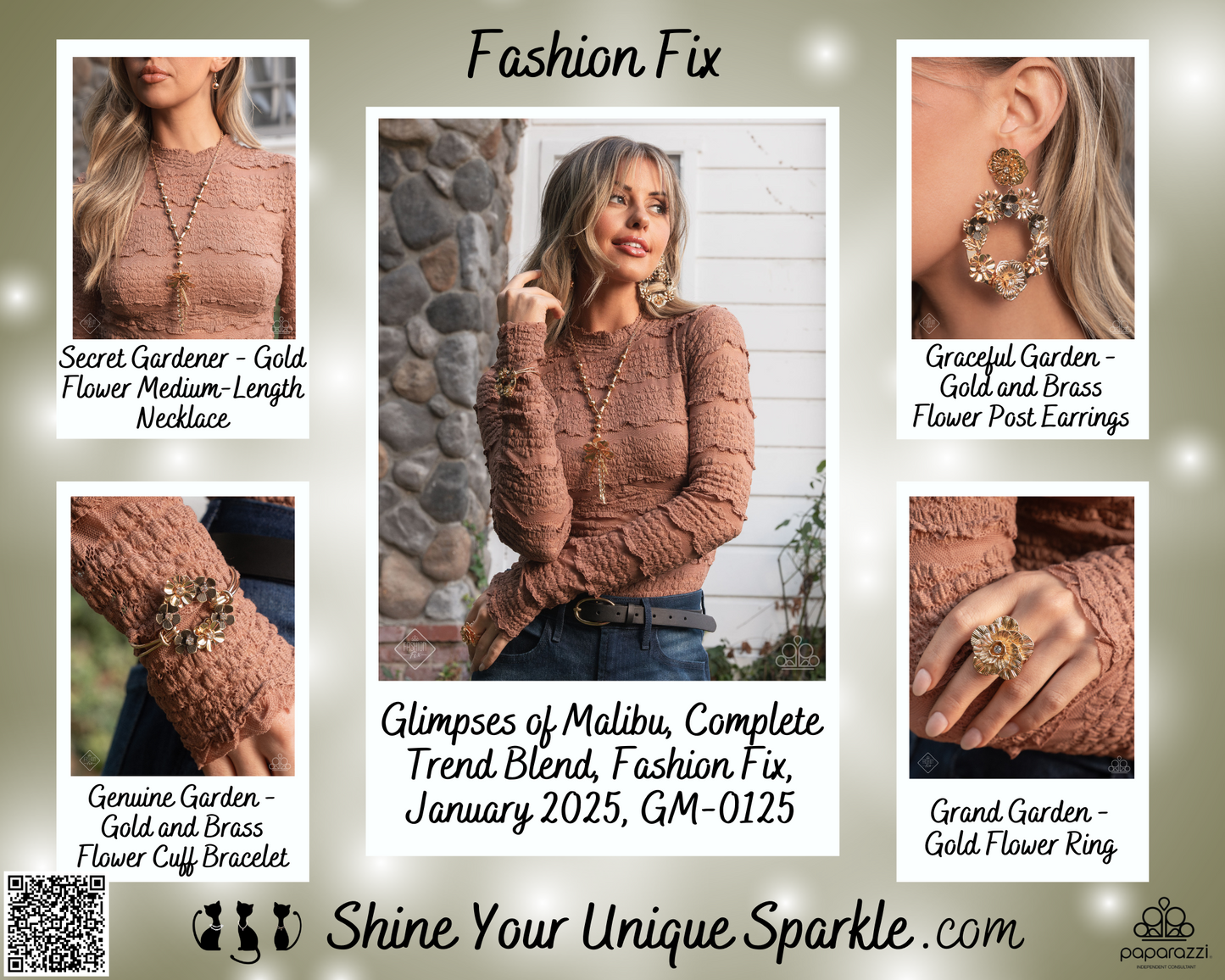 Grand Garden - Gold Flower Ring - Fashion Fix