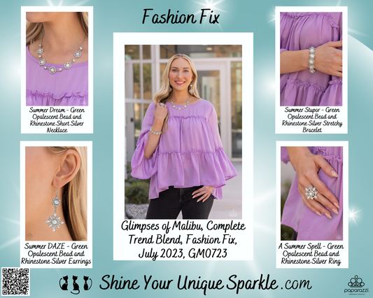 Glimpses of Malibu, Complete Trend Blend Set, Fashion Fix, July 2023