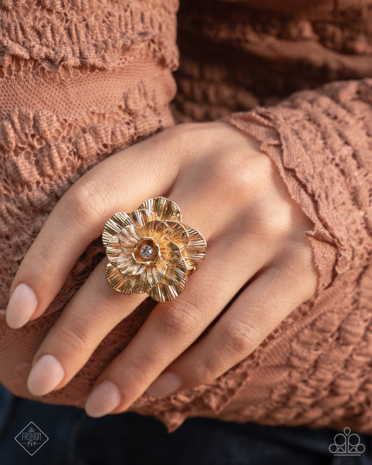 Grand Garden - Gold Flower Ring - Fashion Fix