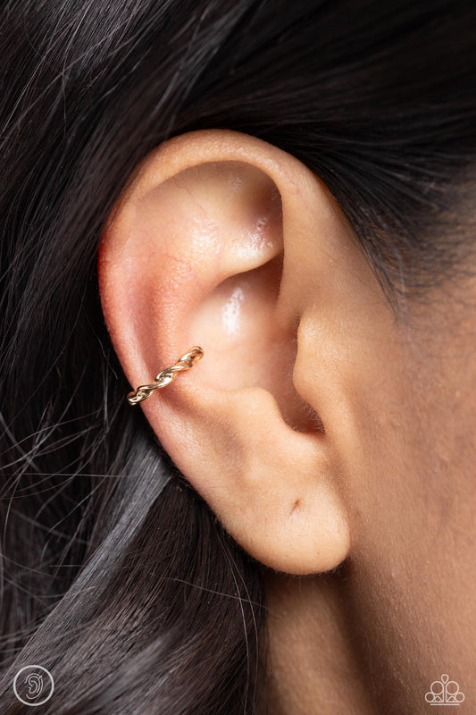 Hey, Hot CUFF! - Gold Bar Ear Cuff Earrings