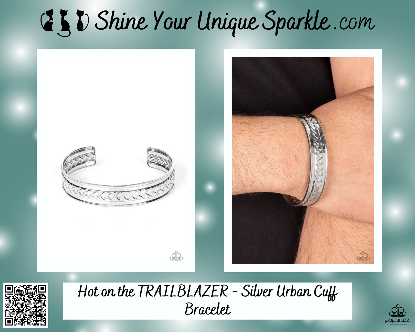 Hot on the TRAILBLAZER - Silver Urban Cuff Bracelet