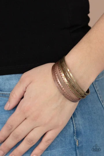 How Do You Stack Up? - Multi Copper and Brass Bangle Bracelet Set