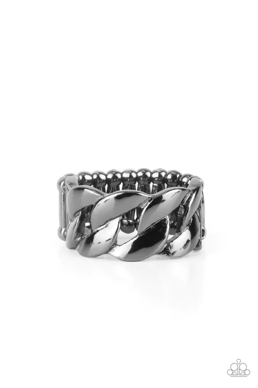 Industrial Insider - Black Gunmetal Link Ring