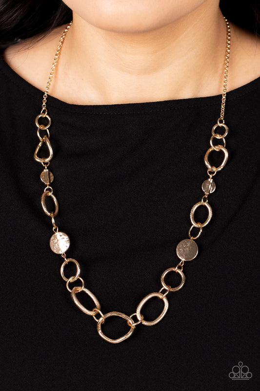 Industrial Intentions - Gold Link Short Necklace