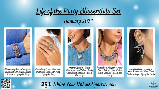 Life of the Party Blissentials Set, January 2024