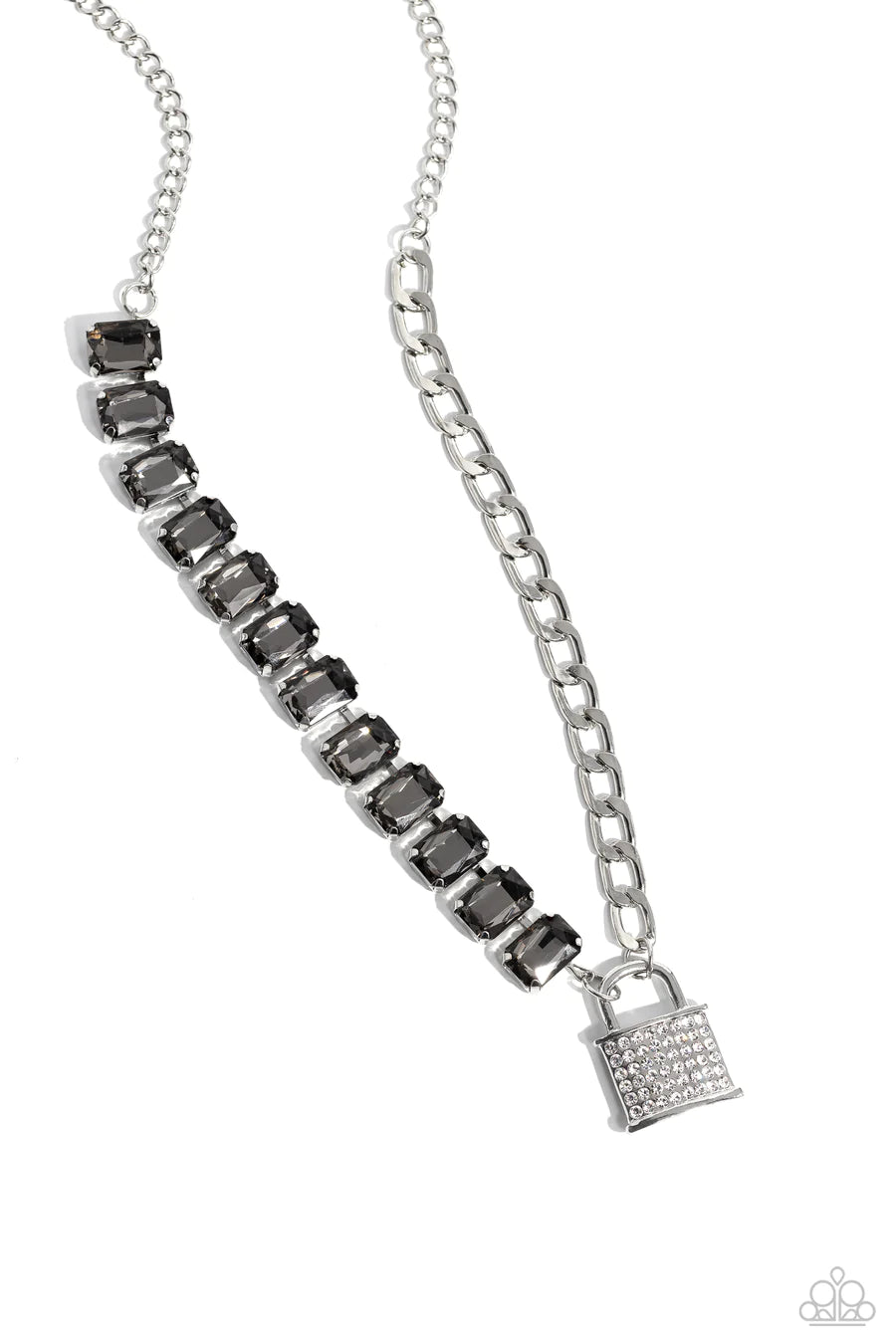 LOCK and Roll - Silver Gem Short Necklace - 2023 Convention Exclusive