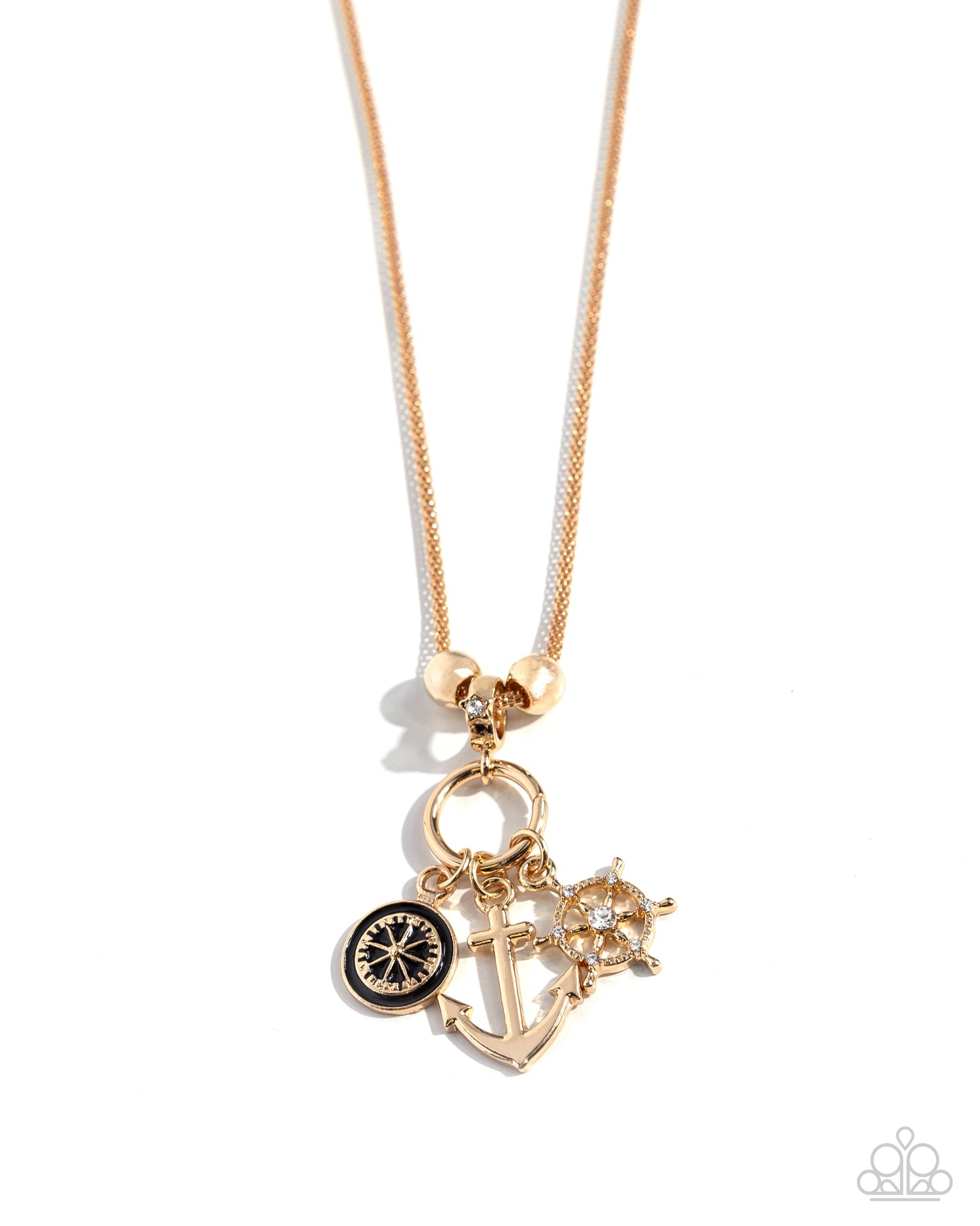 Nuanced Nautical - Gold Anchor Medium Necklace