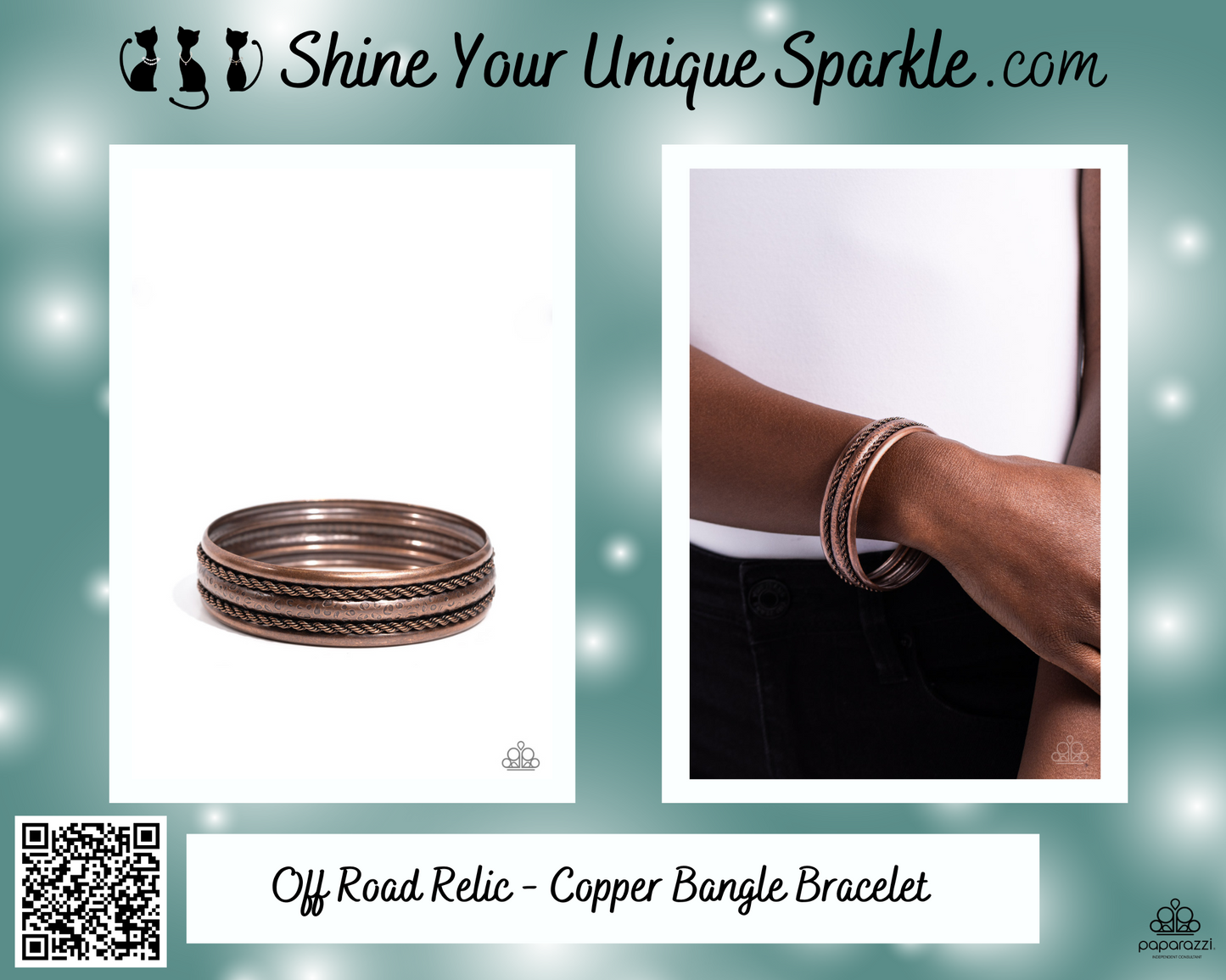 Off Road Relic - Copper Bangle Bracelet