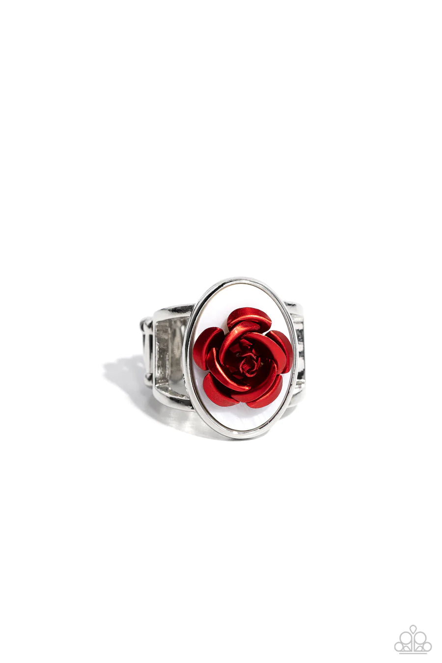 ROSE to My Heart - Red Flower Silver Ring - 2023 Convention Exclusive