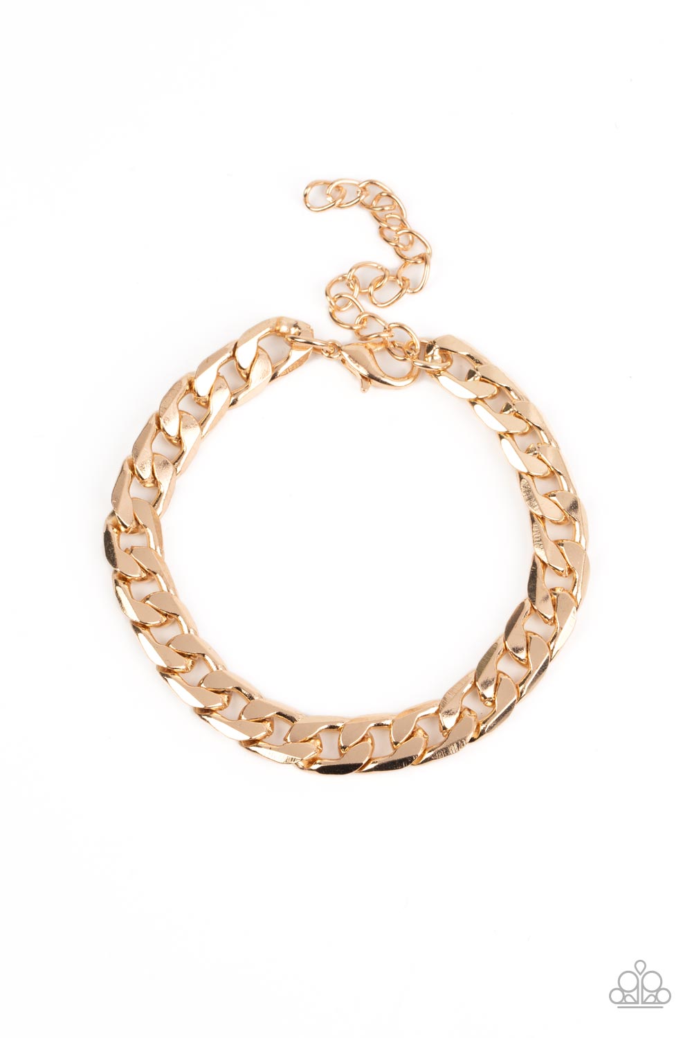 Rockstar Road - Gold Chain Urban Clasp Bracelet