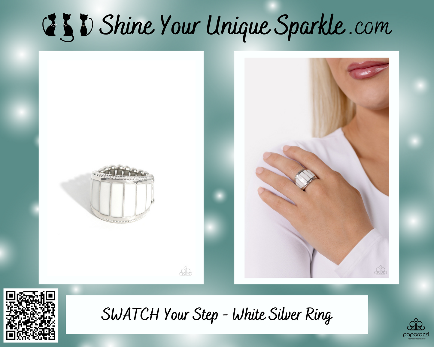 SWATCH Your Step - White Silver Ring