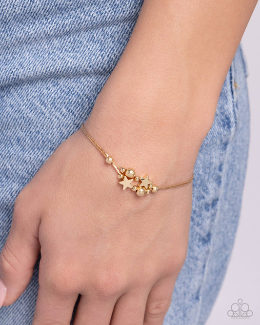 Stellar Specialty - Gold Star Snake Chain Clasp Bracelet