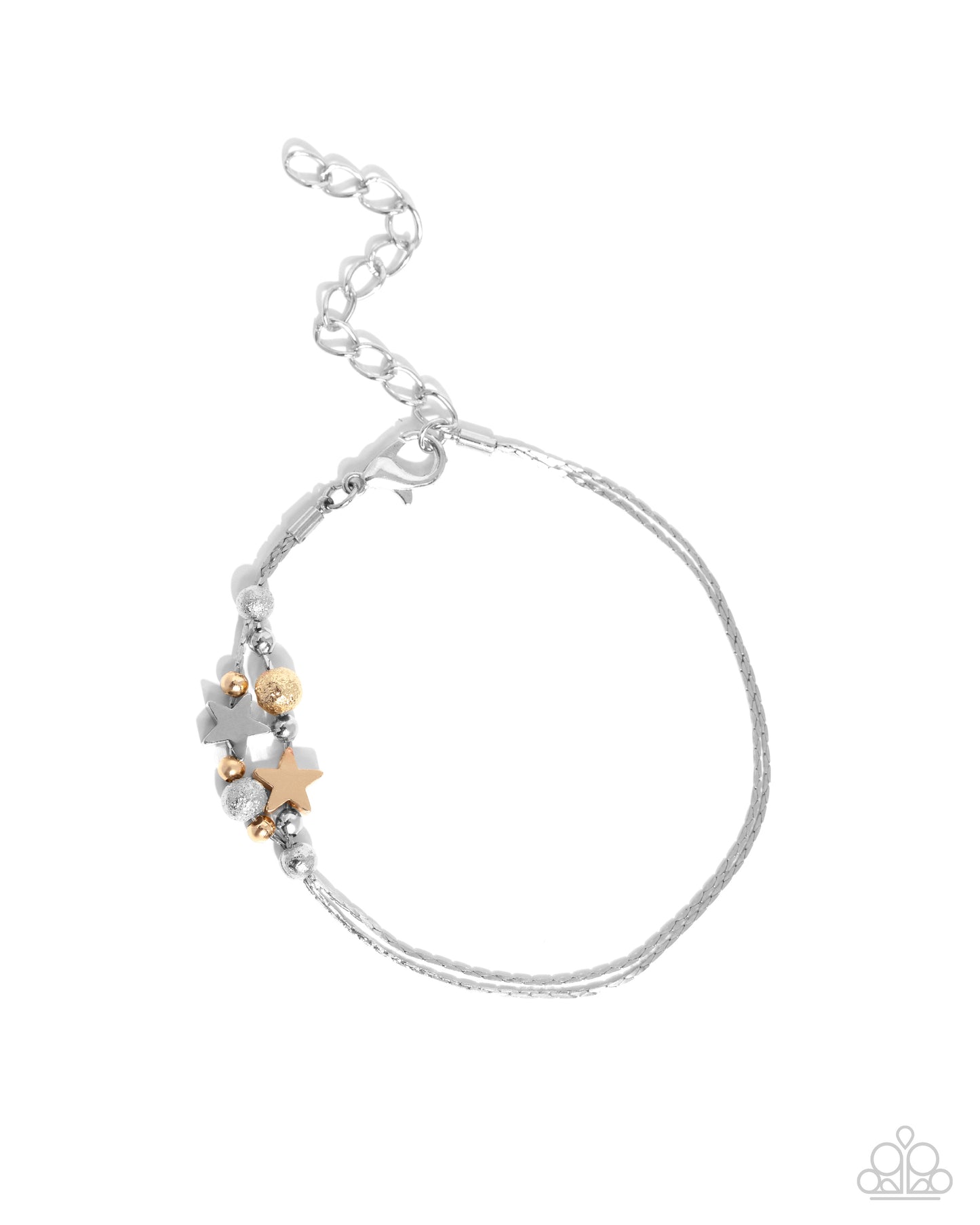 Stellar Specialty - Multi Silver and Gold Mixed Metal Star Clasp Bracelet