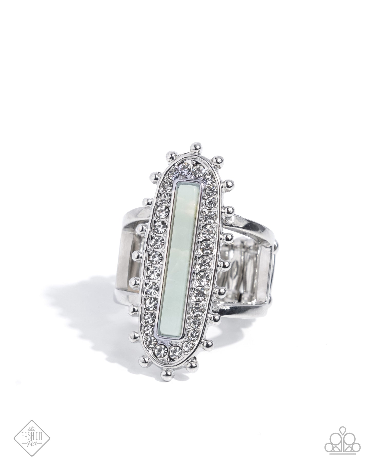 Top-Notch Taste - Blue Stone Silver Ring - Fashion Fix