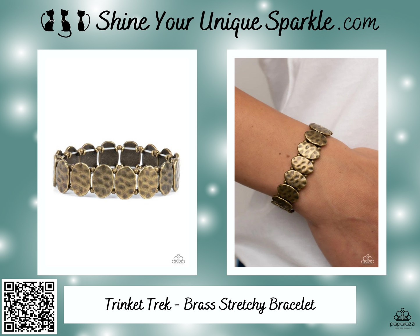 Trinket Trek - Brass Stretchy Bracelet