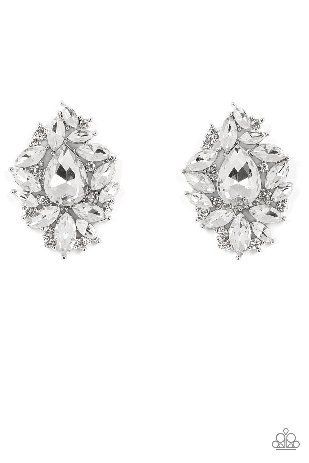 We All Scream for Ice QUEEN - White Post Earrings