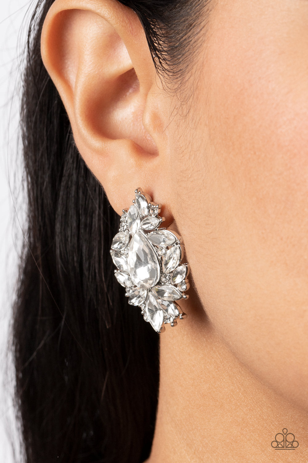 We All Scream for Ice QUEEN - White Post Earrings