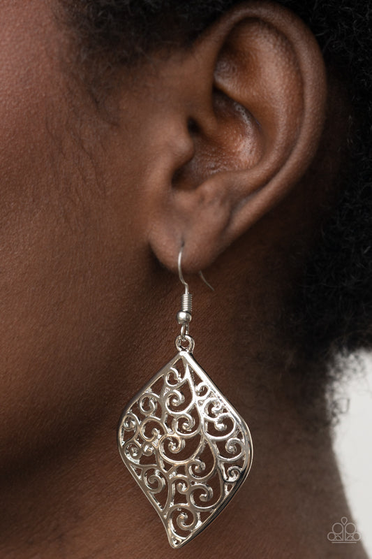 Your Vine Or Mine - Silver Filigree Earrings