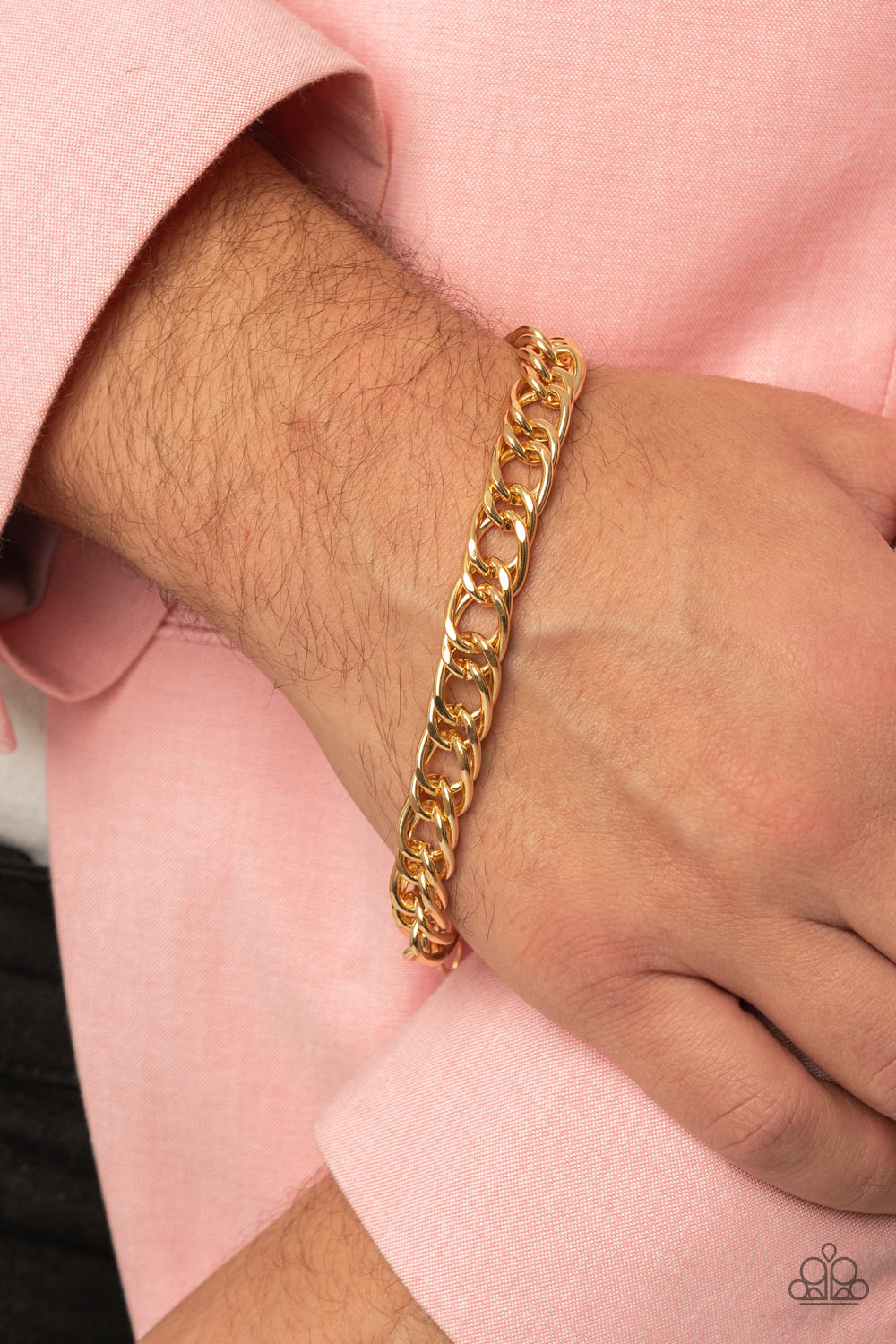 Game-Changing Couture - Gold Urban Clasp Bracelet