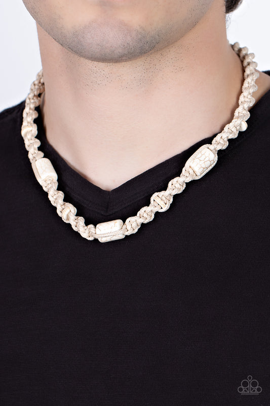 Explorer Exclusive - White Stone Cord Urban Necklace