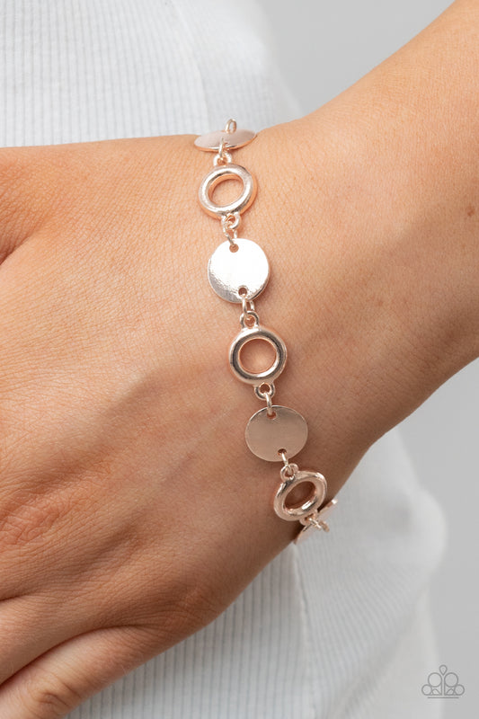 Fleek Fleet - Rose Gold Circle Clasp Bracelet