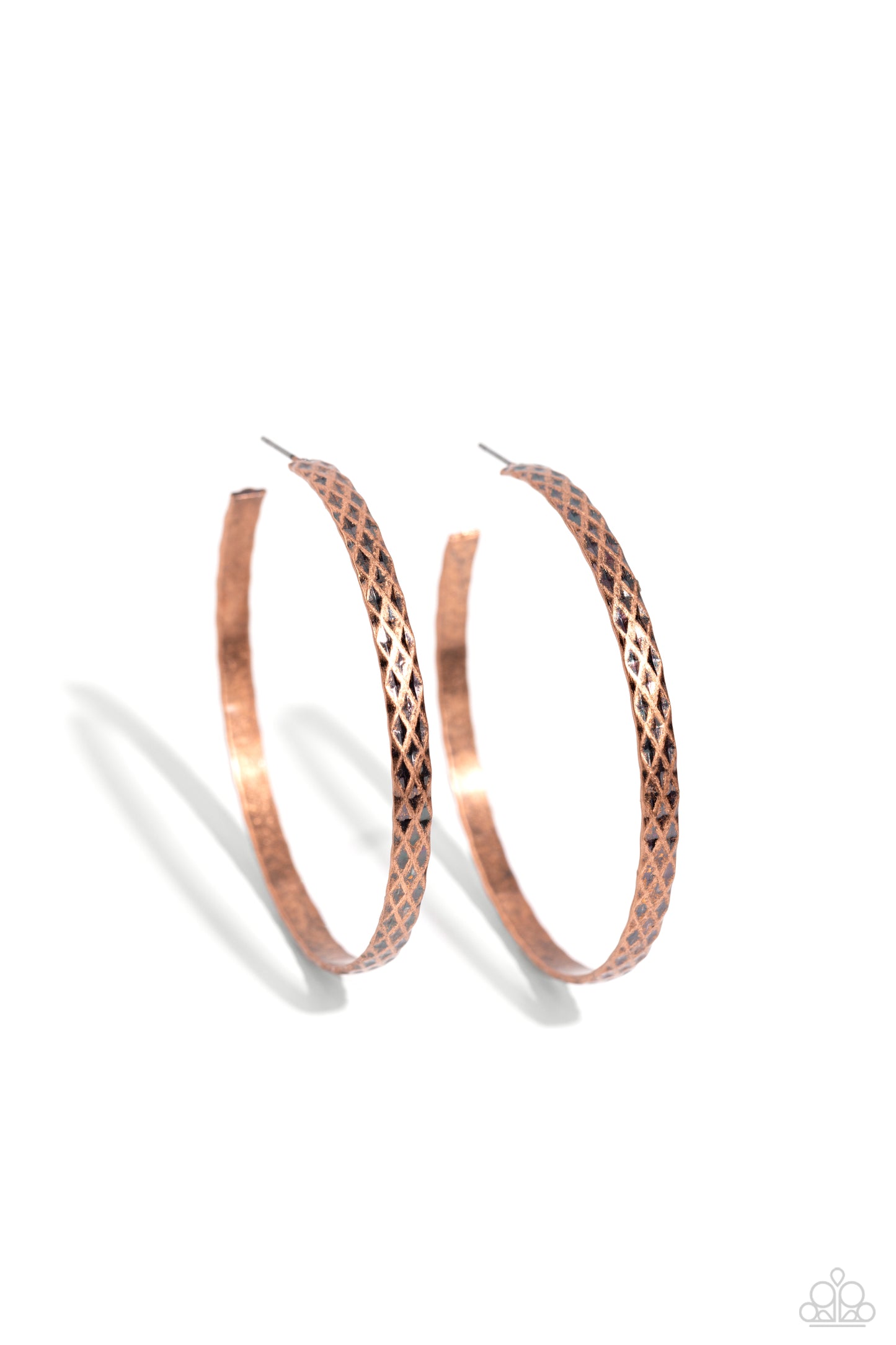 HOOP-De-Do - Copper Post Hoop Earrings