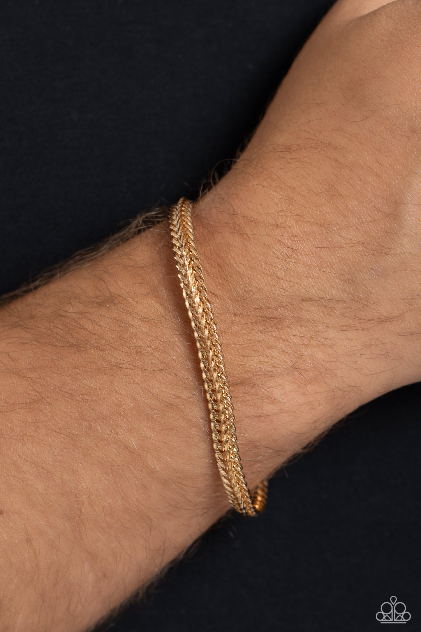 Cable Train - Gold Intricate Bracelet Magnetic Closure