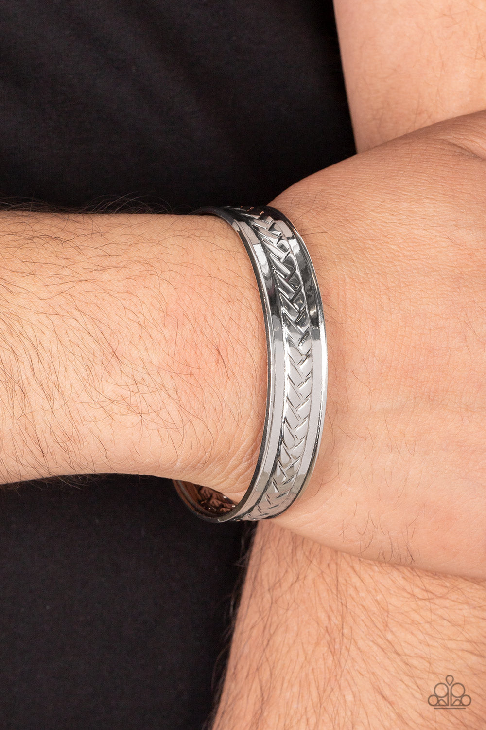 Hot on the TRAILBLAZER - Silver Urban Cuff Bracelet