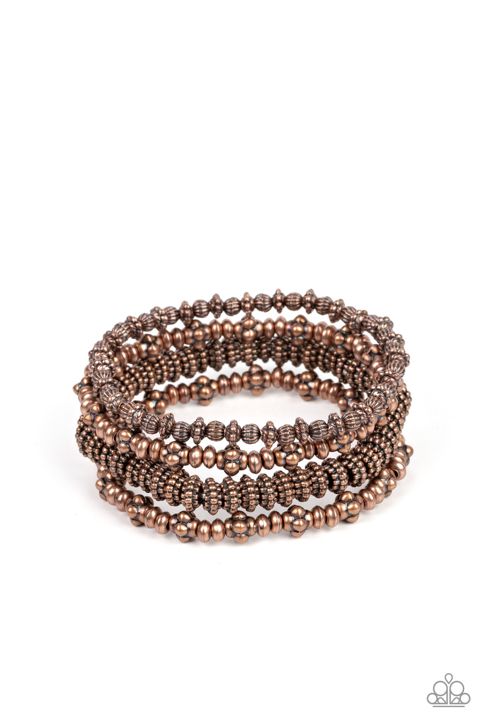 Country Charmer - Copper Stretchy Bracelet Set