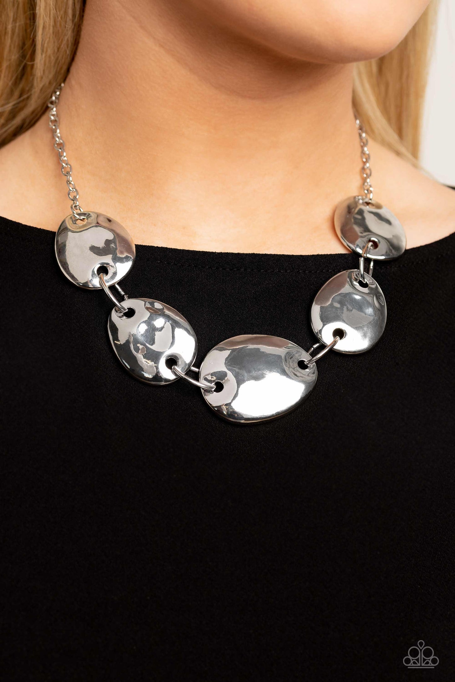 That RING You Do - Silver Plate Short Necklace